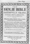 Title page of the Douai Bible (1609)
