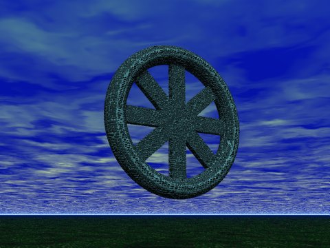 Wheel in an empty sky; Image © Copyright J.B. Hare 1999, All Rights Reserved