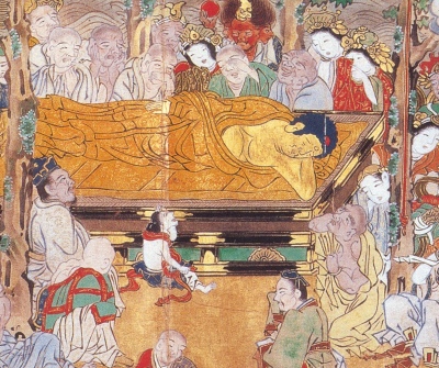 The Death of Buddha [pre-19th cent.] (Public Domain Image)