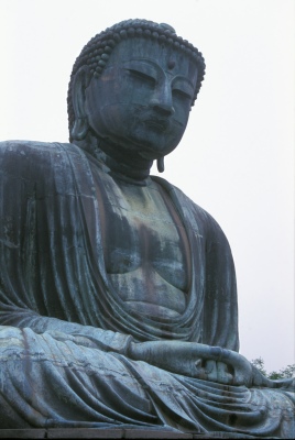 View of the Buddha at Kamakura [Wikimedia] (Public Domain Image)