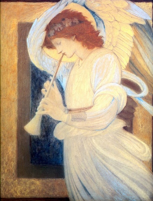 Angel, by Edward Burne-Jones [1878] (Public Domain Image)