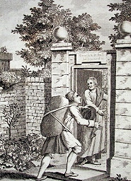 Pilgrim Entering the Wicket Gate [1778] (Public Domain Image)