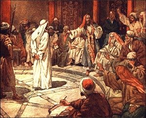 The Sanhedrin by James Jacques Joseph Tissot  [19th c.] (Public Domain Image)