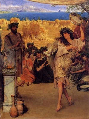 A Harvest Festival, Lawrence Alma-Tadema [1880] (Public Domain Image)