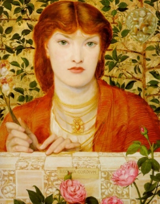 Regina Cordium, by Dante Gabriel Rossetti [1866] (Public Domain Image)